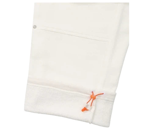 Malbon Studio Seoul Tour Divot French Terry Sweatpant Ivory golf sweatpants front view