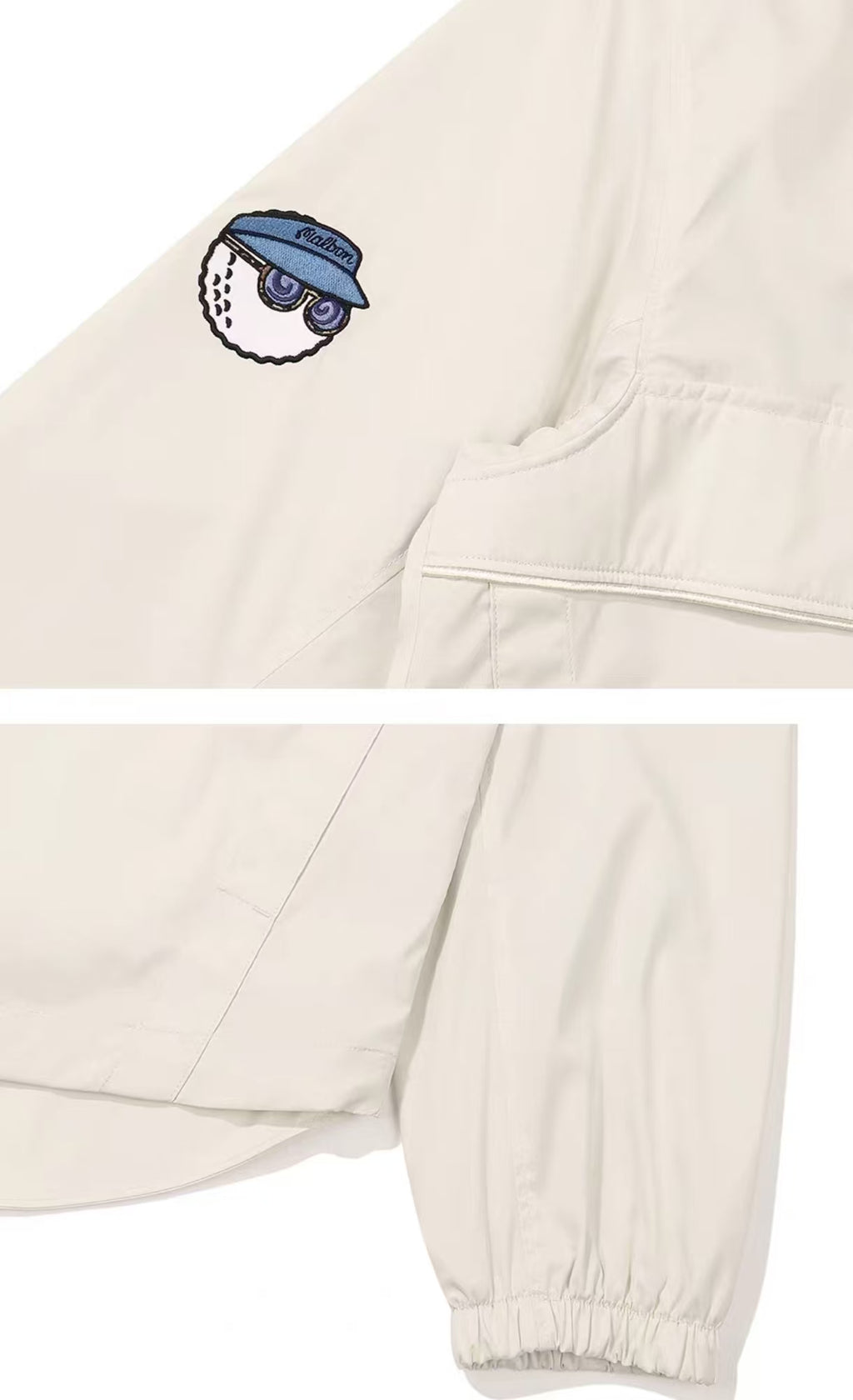 Malbon Golf Women’s Quarter-zip Hooded Windproof Jacket