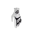 Callaway junior golf glove in white and black, designed for youth practice with breathable, durable material and non-slip palm (left hand).