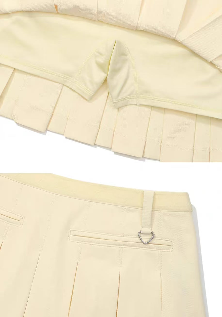 Malbon Studio Seoul High-low Pleated Skirt