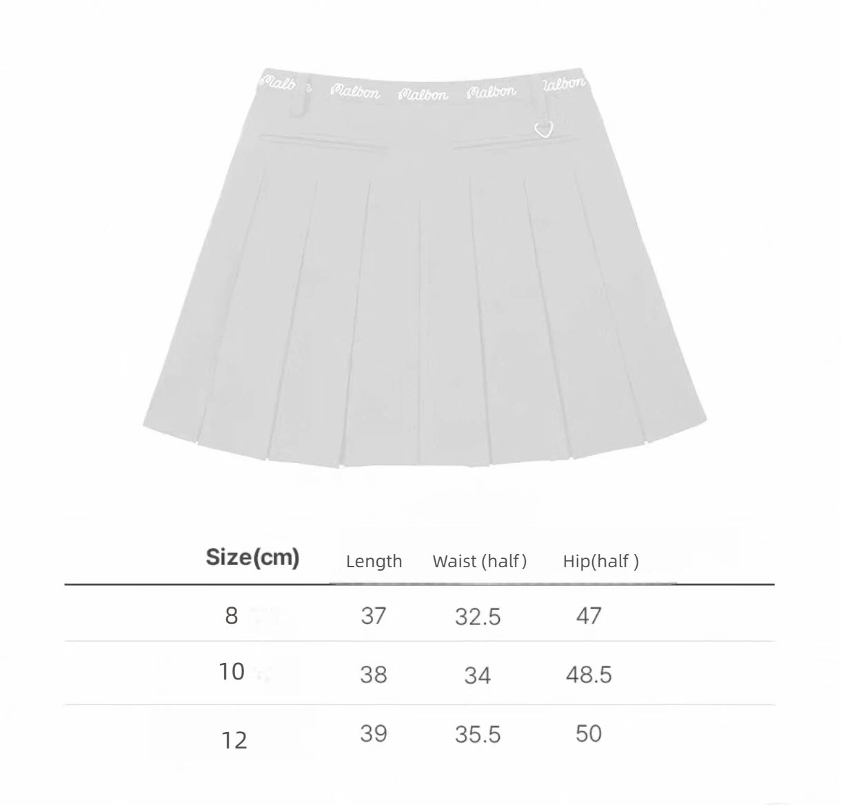 Malbon Studio Seoul High-low Pleated Skirt