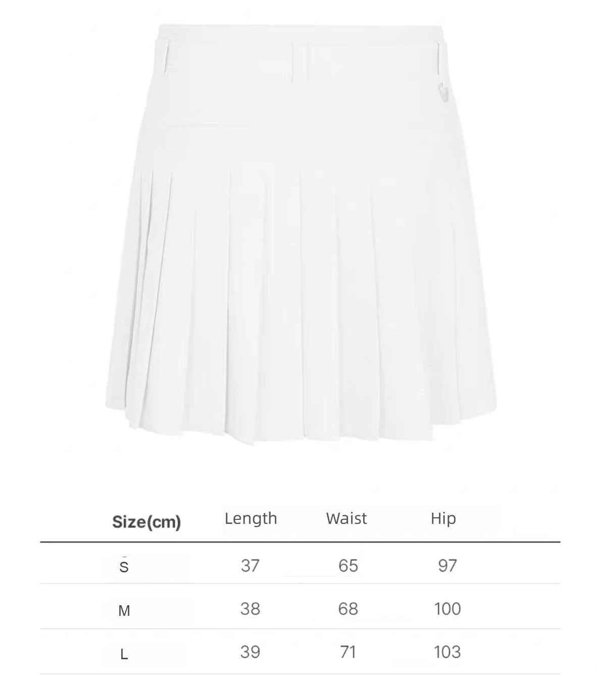 Malbon Studio Seoul Belted Skirt letter size chart