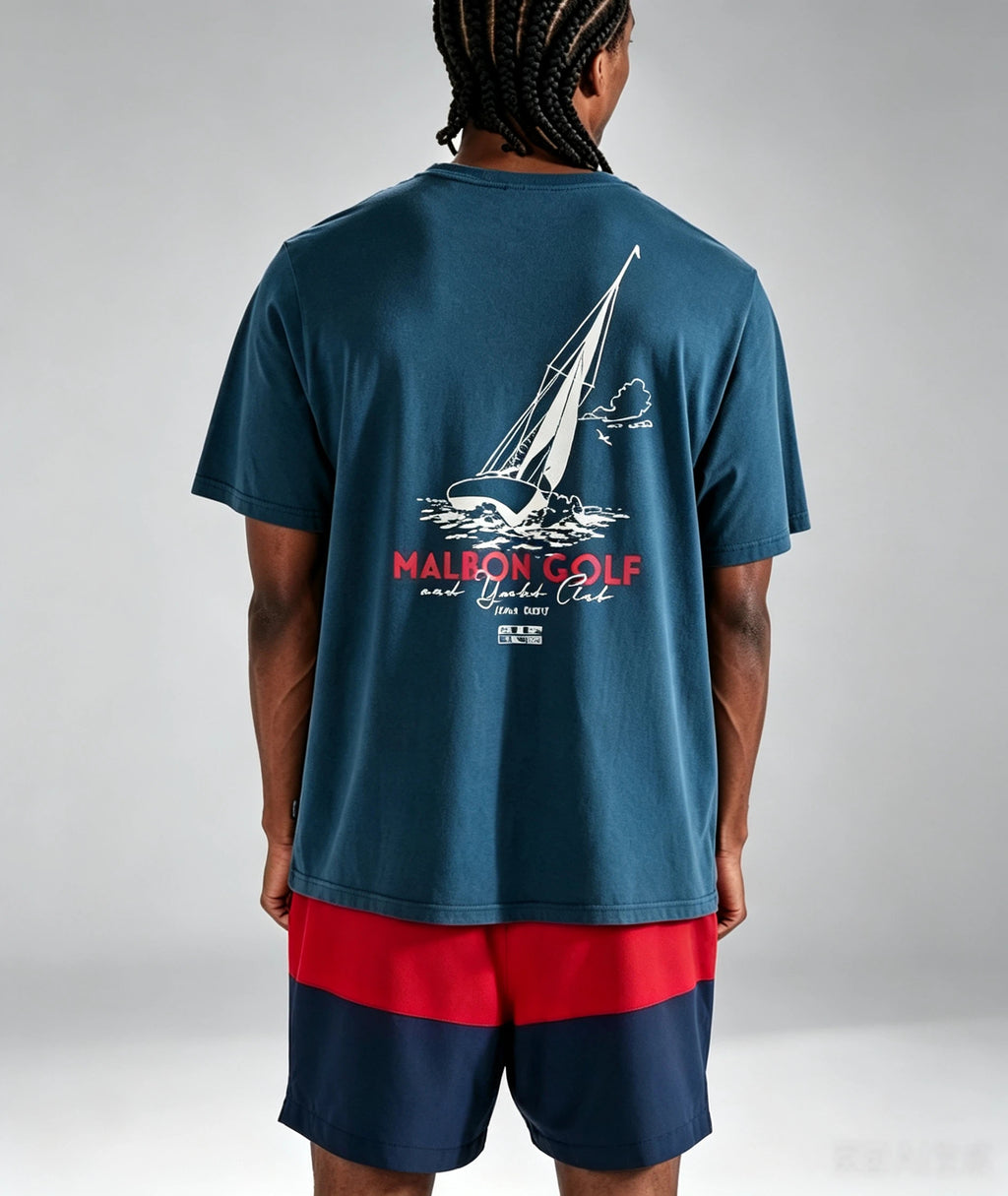 Malbon Golf Vesta Crewneck T-Shirt