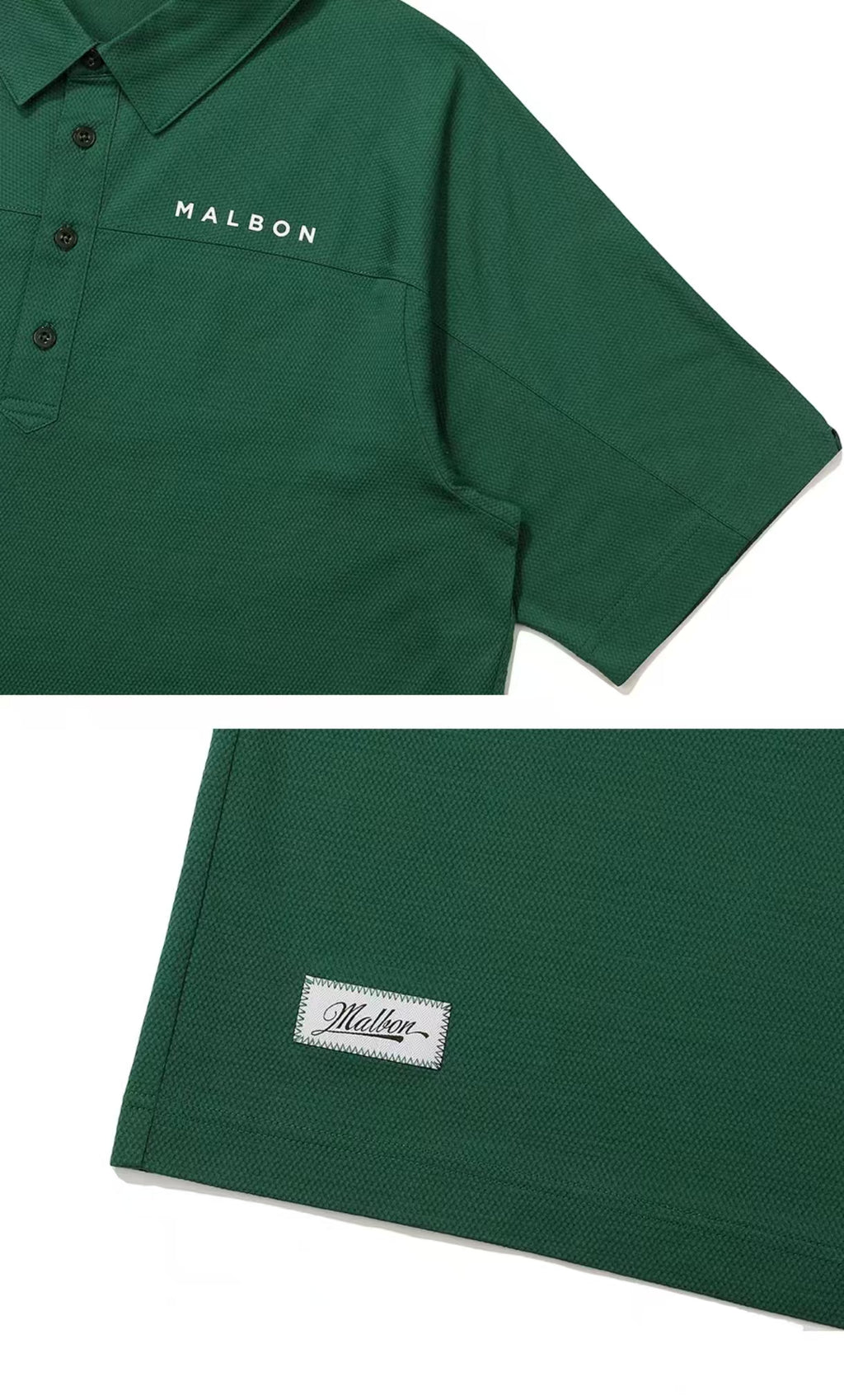 Malbon Golf Men’s Casual Quick-Dry Polo Shirt