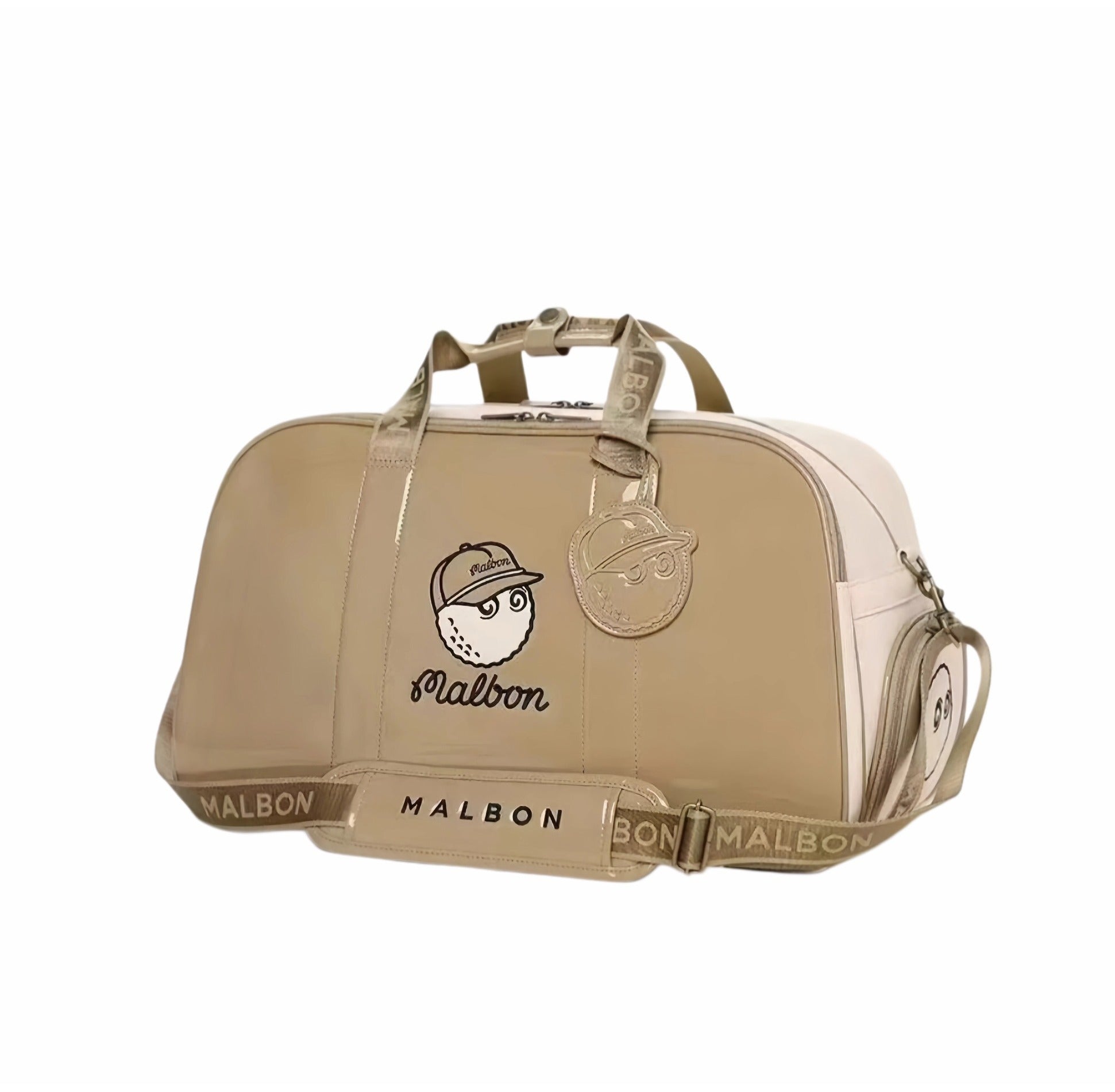 Malbon Golf Wheeled Suitcase - Premium Waterproof PU Leather Carry-on Luggage (Unisex)