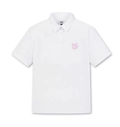 WAAC Illusion White women’s golf polo front view