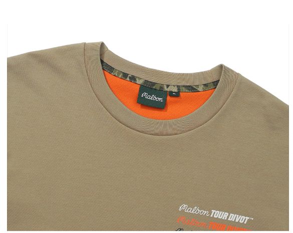 Malbon Golf Tour Divot Letter Print Graphic T-Shirt