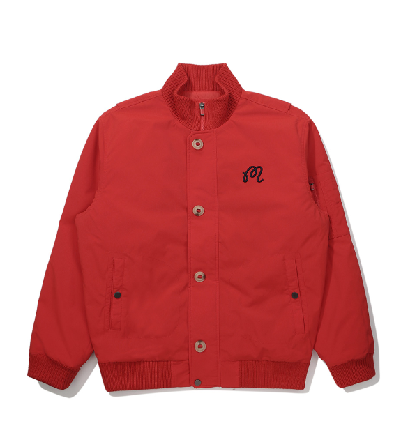 Malbon women Red women’s windproof golf jacket front view