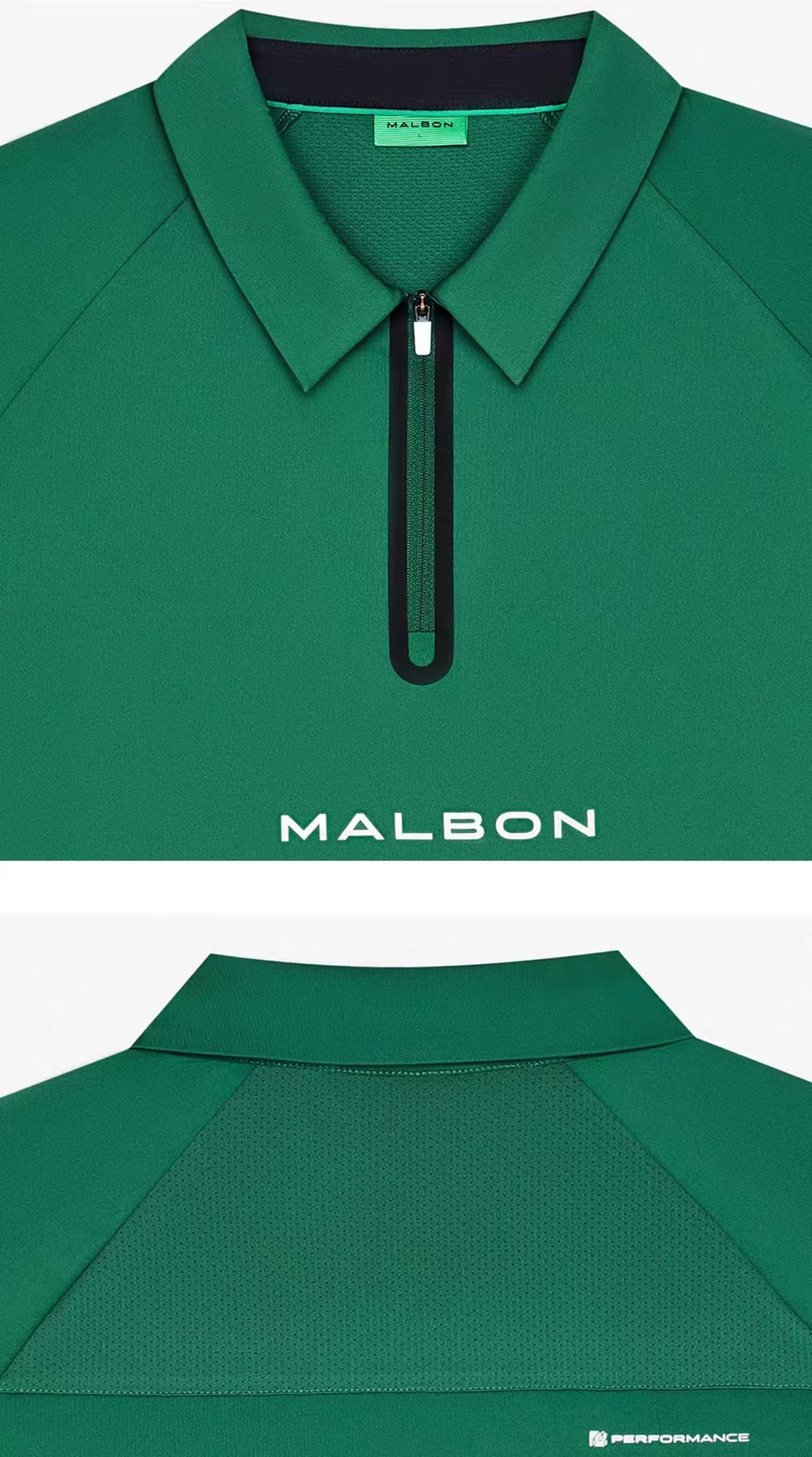 Malbon Golf Quarter-Zip Polo Shirt