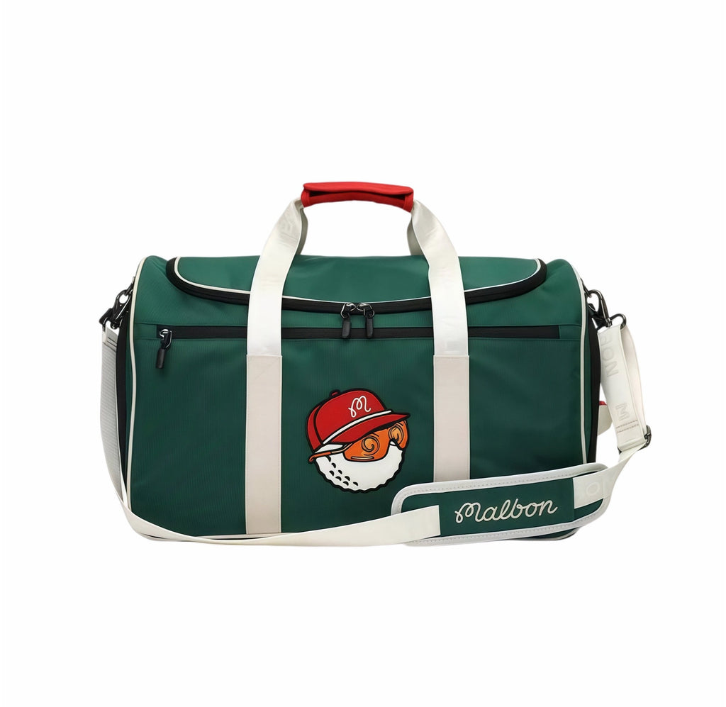 Malbon Golf Performance Boston Bag with Buckets Logo