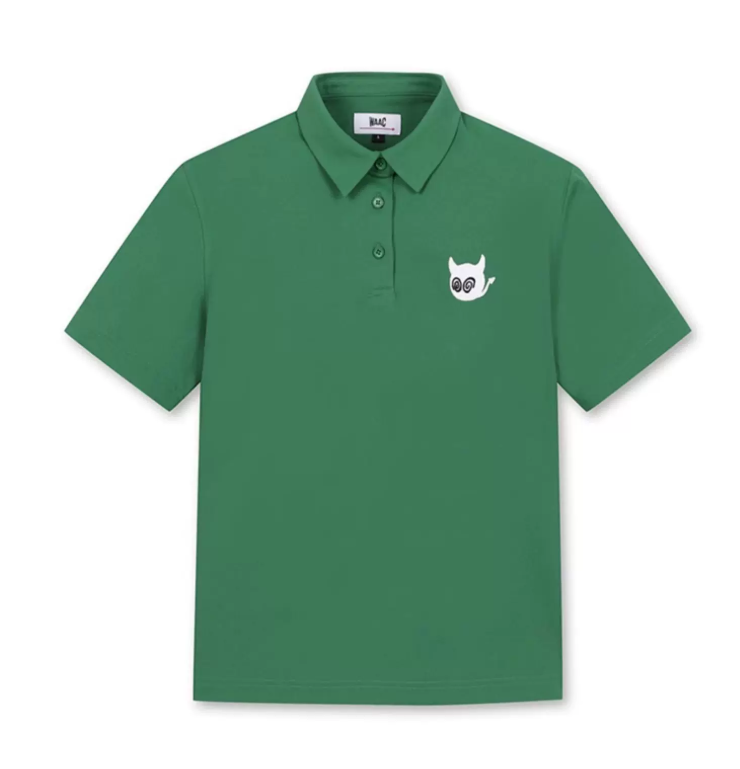 WAAC Illusion Green women’s golf polo front view