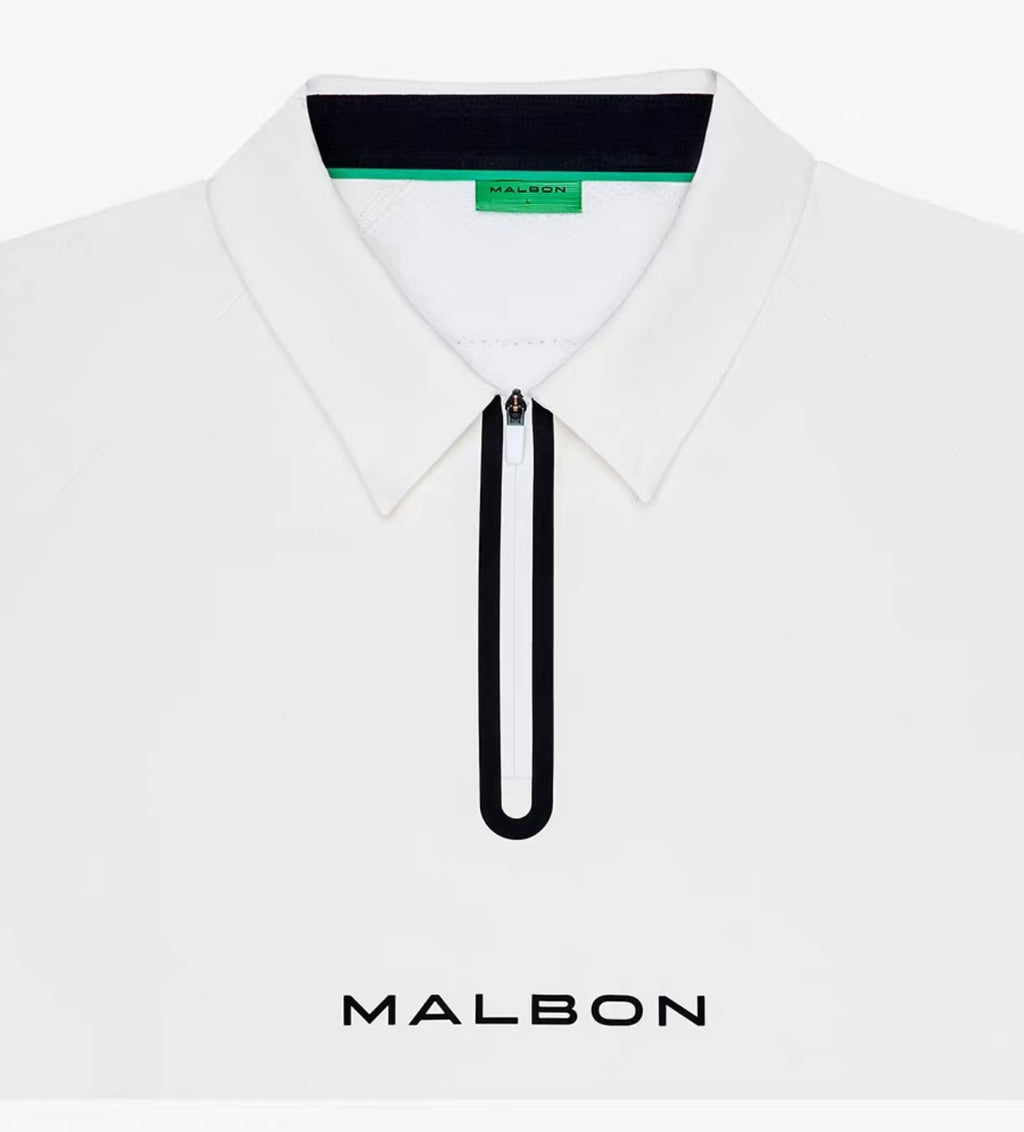 Malbon Golf Quarter-Zip Polo Shirt