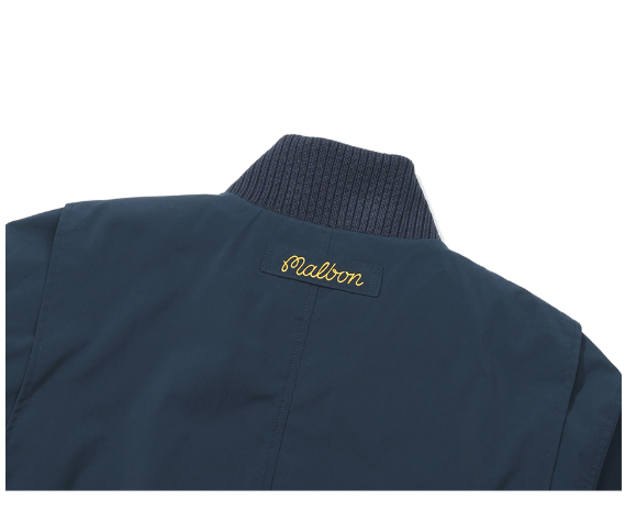 Malbon women Navy Blue women’s windproof golf jacket sleeve detail