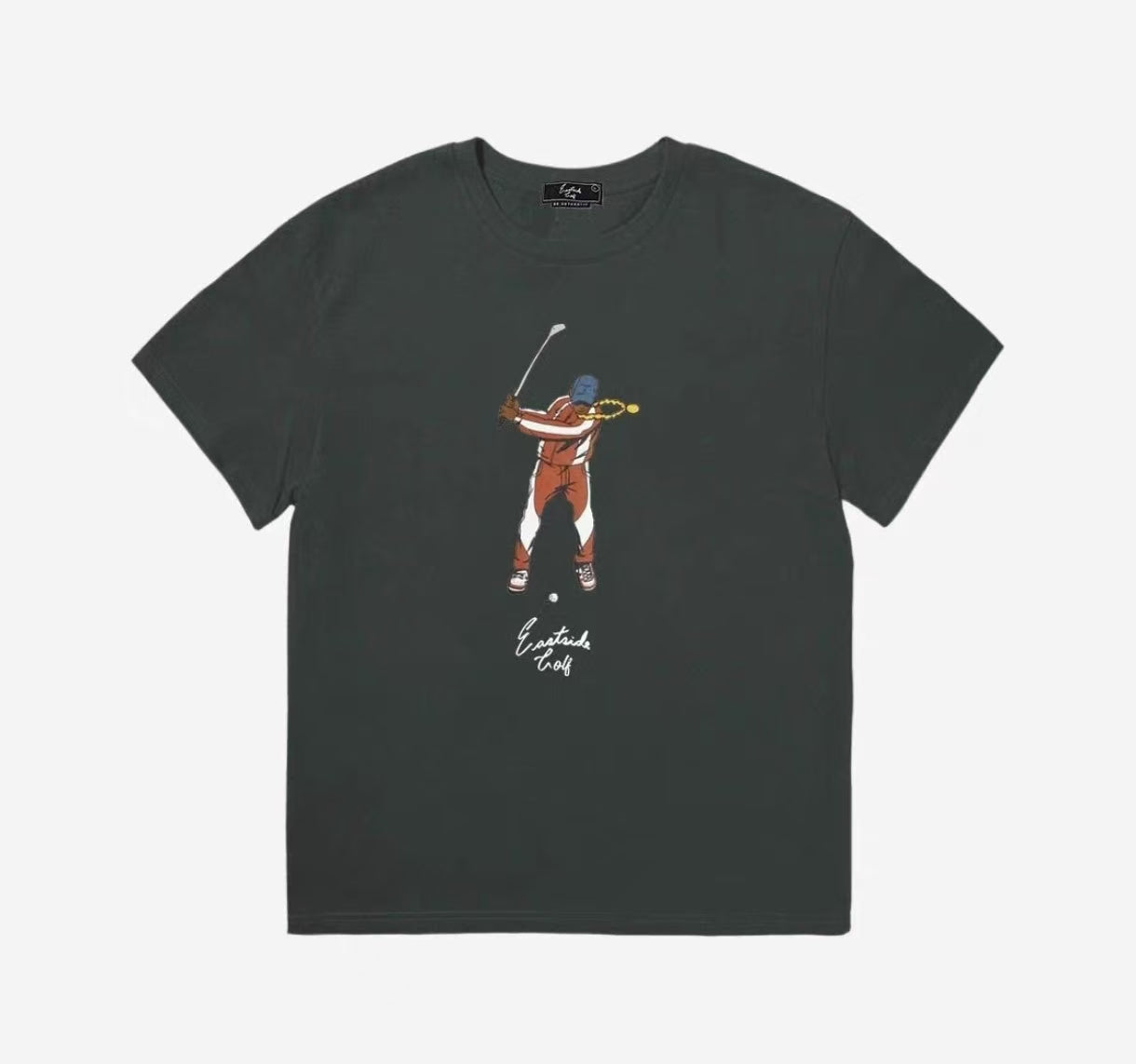 Eastside Golf Dark Grey athletic T-shirt front view