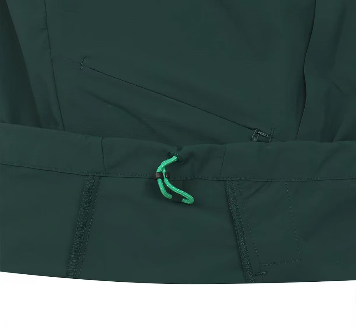 Malbon men Green short-sleeve half-zip golf jacket size chart