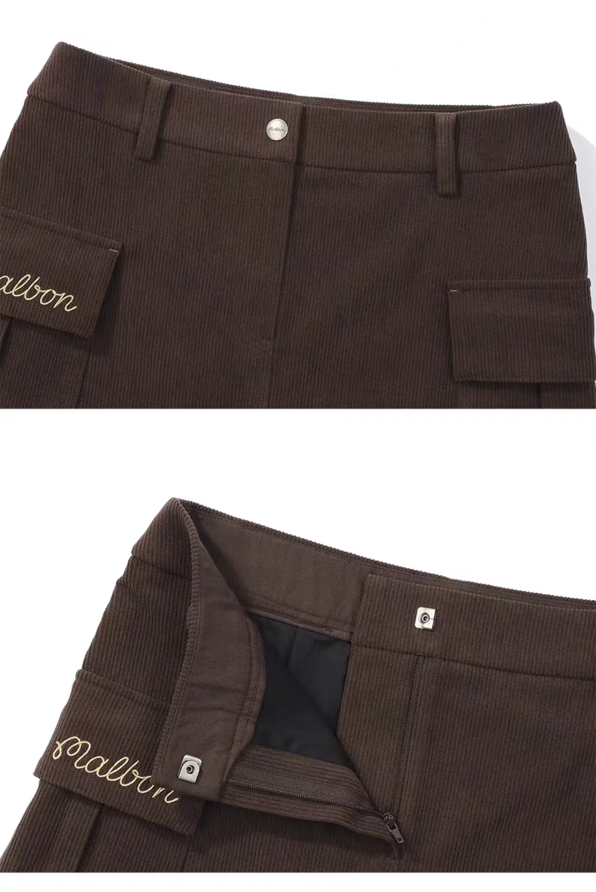 Malbon Golf Women’s Corduroy Cargo A-Line Skort