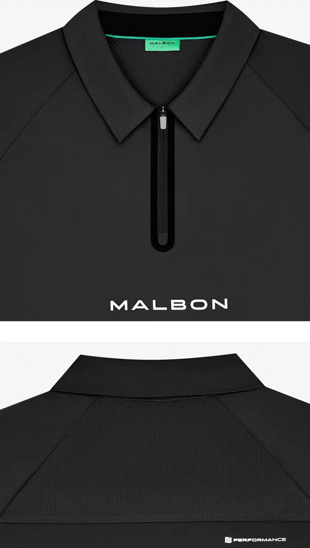 Malbon Golf Quarter-Zip Polo Shirt