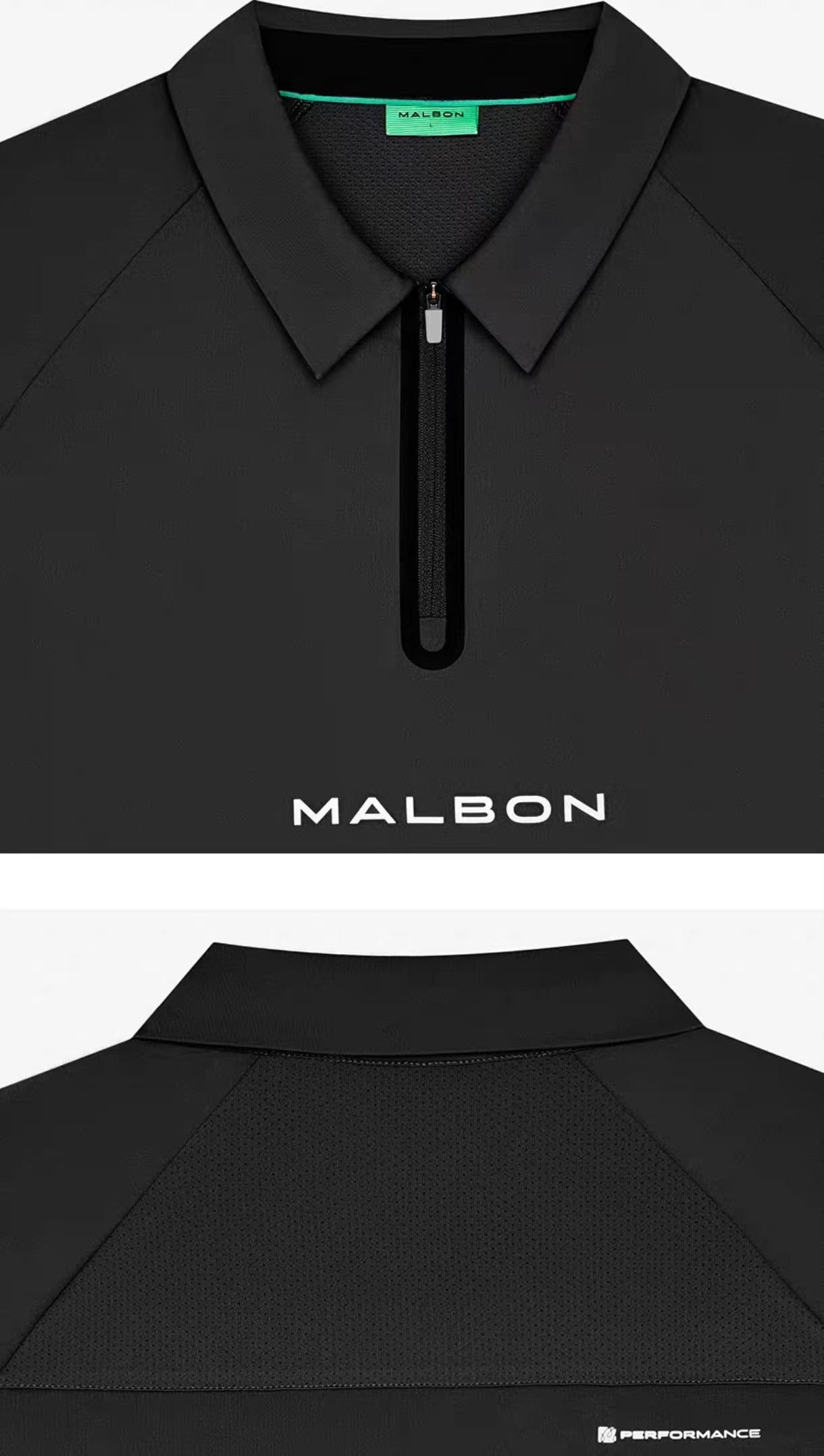 Malbon Golf Quarter-Zip Polo Shirt