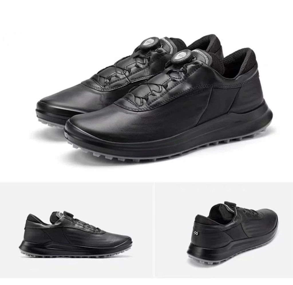 Men’s Leather Waterproof Breathable Lightweight Golf Shoes