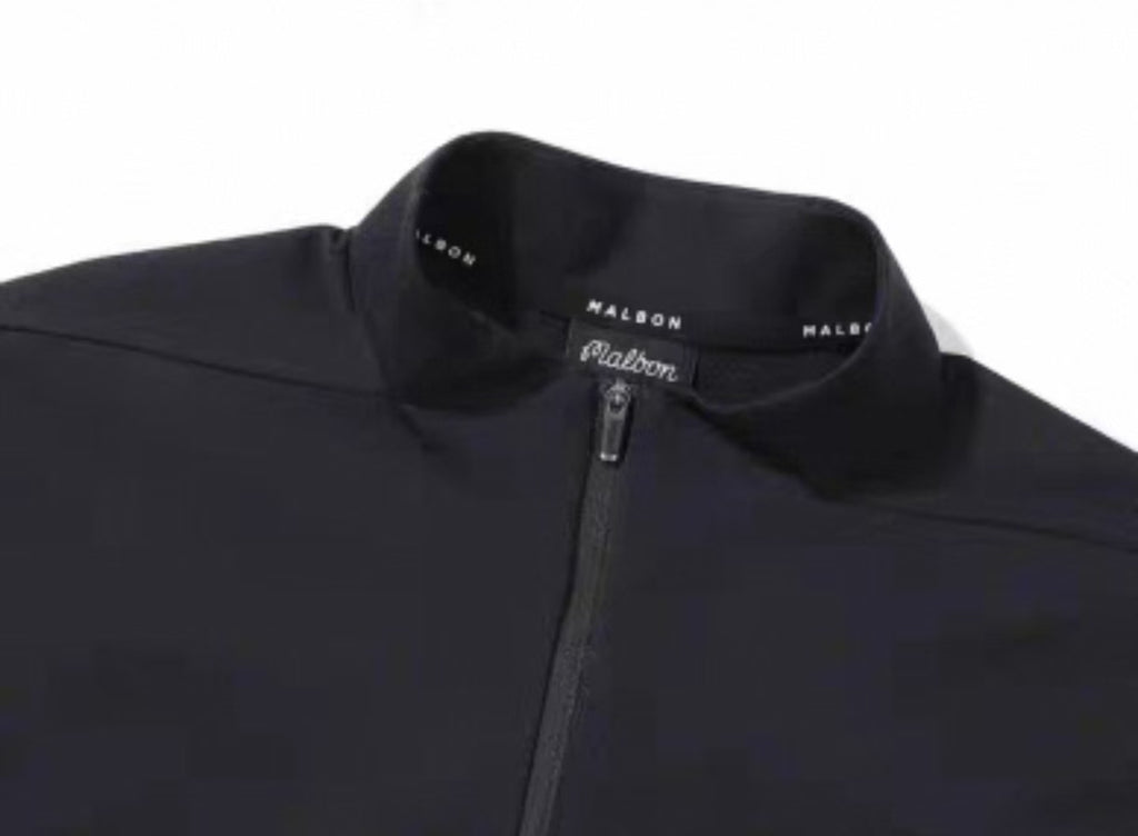 Malbon men's long sleeve half-zip golf sweatshirt in Black - image 4