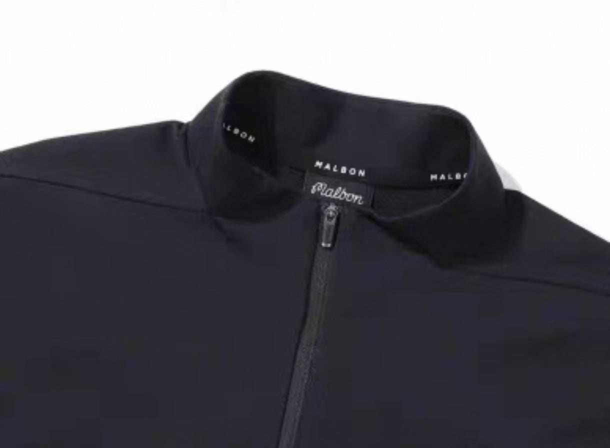 Malbon men's long sleeve half-zip golf sweatshirt in Black - image 4