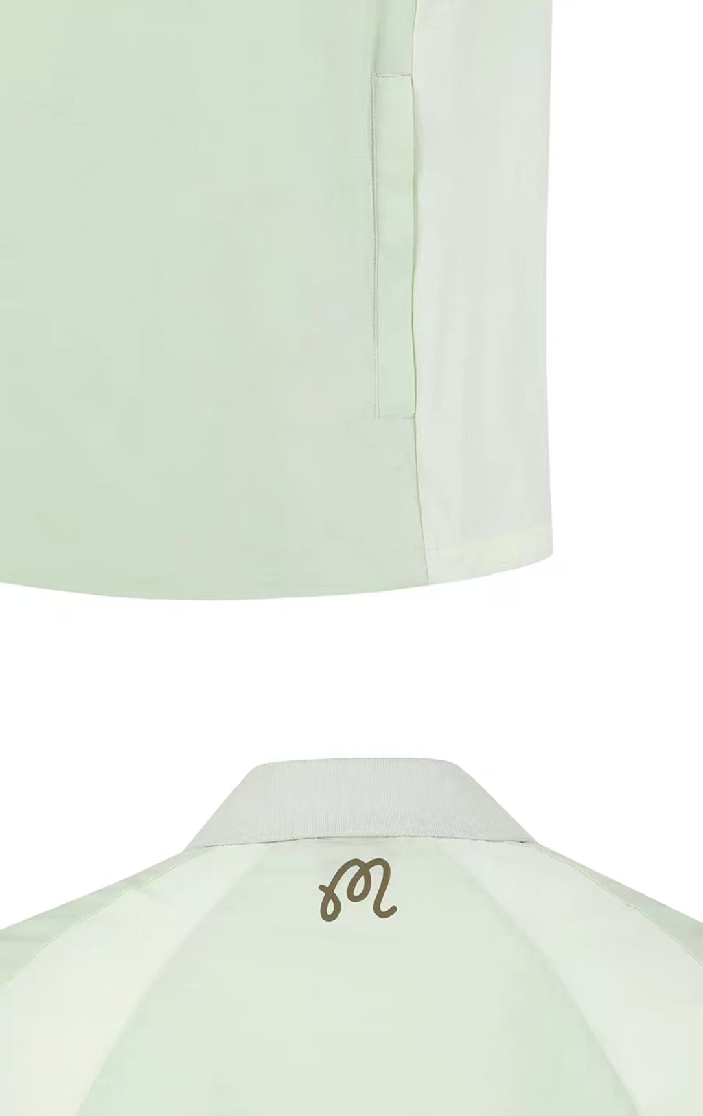 Malbon women's lightweight colour-block golf polo in Mint Green - image 4
