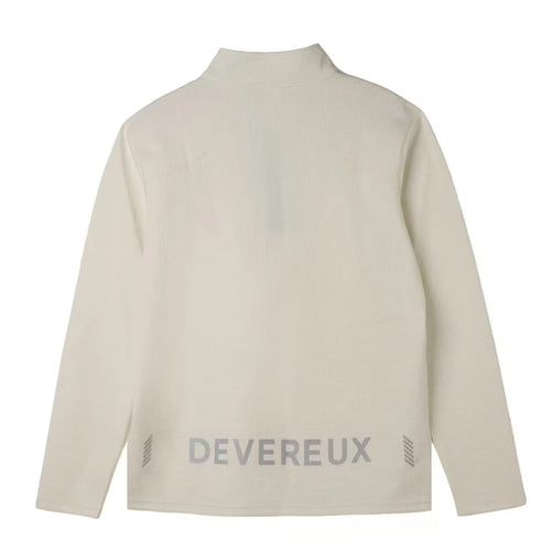 Devereux Golf Men’s Half-Zip Waffle Reflective Hoodie in Beige - product view