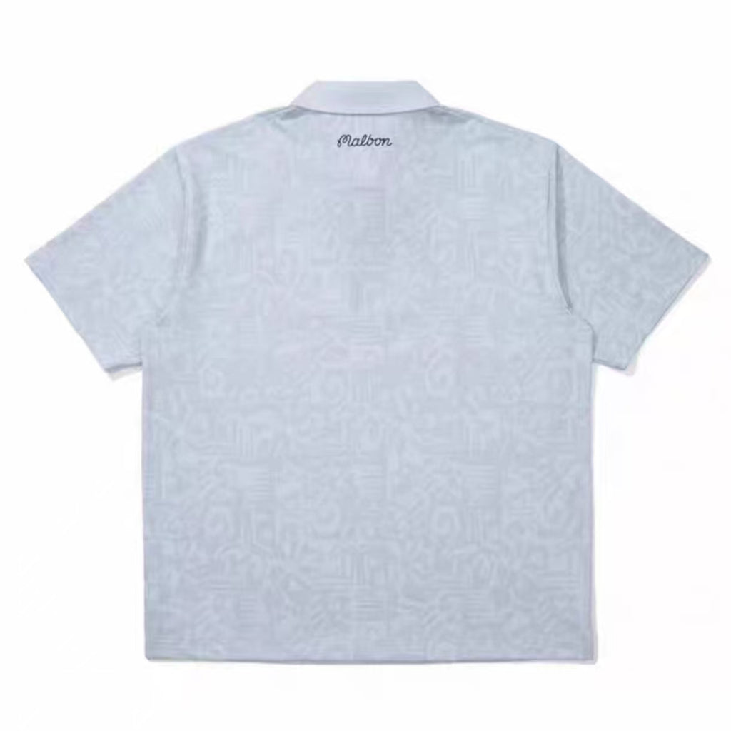 Malbon Golf Men’s Digital Print Casual Polo Shirt