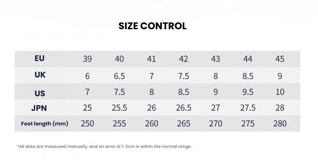 PGA TOUR Men’s Summer Breathable Cushioning Golf Shoes size chart