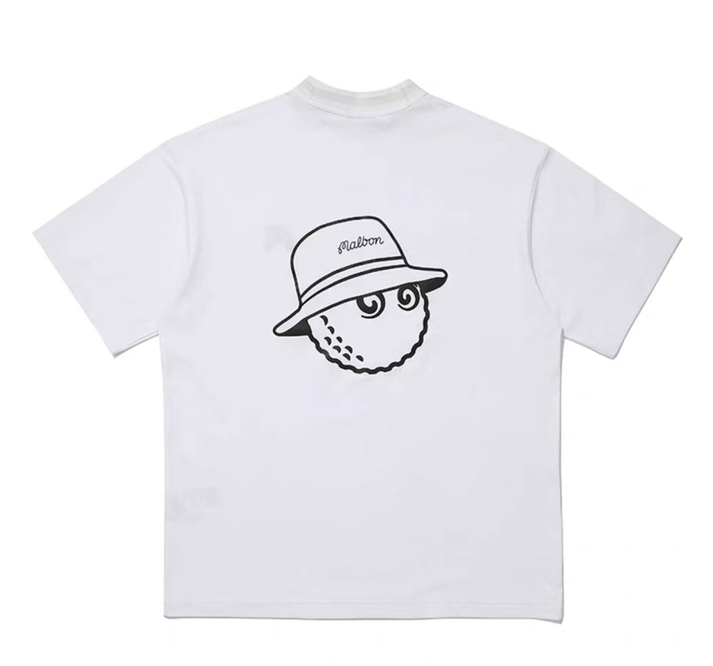 Malbon Golf Men’s Relaxed Fit Cotton Crewneck T-Shirt