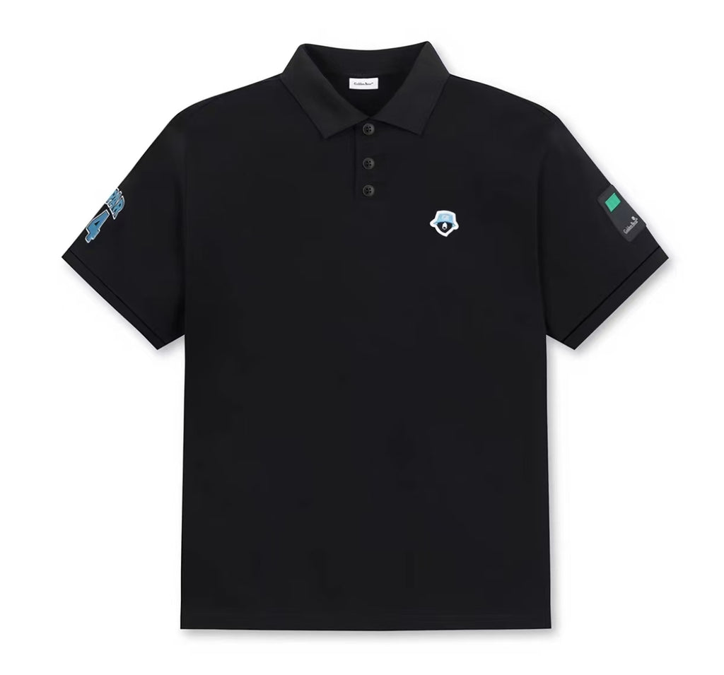 Golden Bear Unisex Cotton Embroidered Collared Golf Polo Shirt