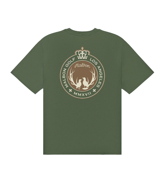 Malbon Golf Men’s Relaxed Fit Cotton Graphic T-Shirt