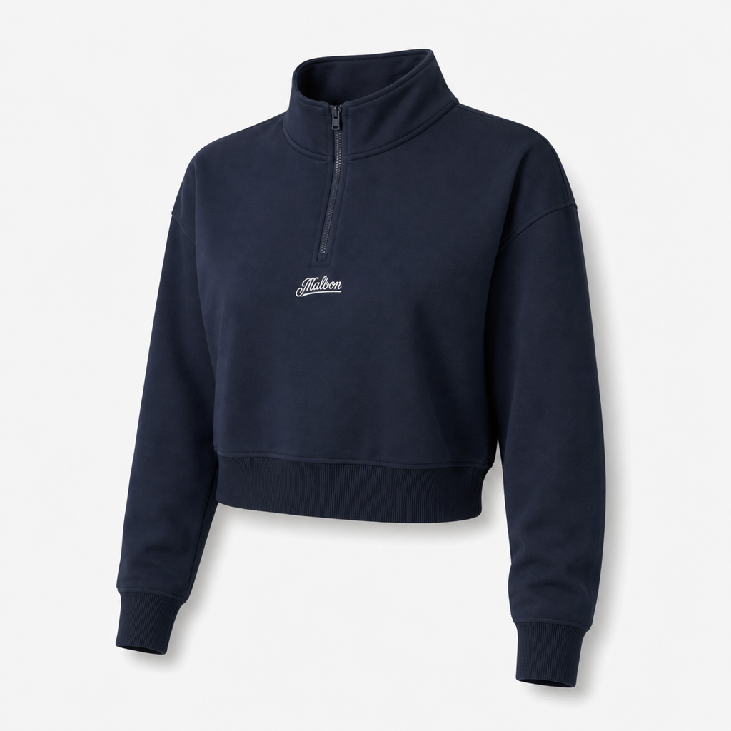 Malbon Cleo Sweatshirt Navy Blue front view
