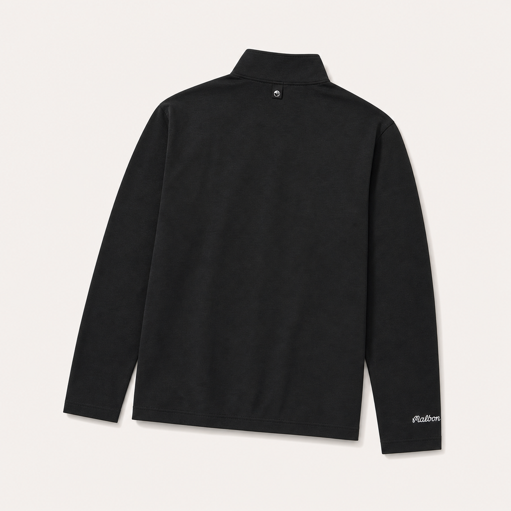 Malbon Flyer Mid Layer Black lifestyle shot