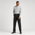 Malbon Golf Men's Solid Straight Leg Pants Black model wearing view