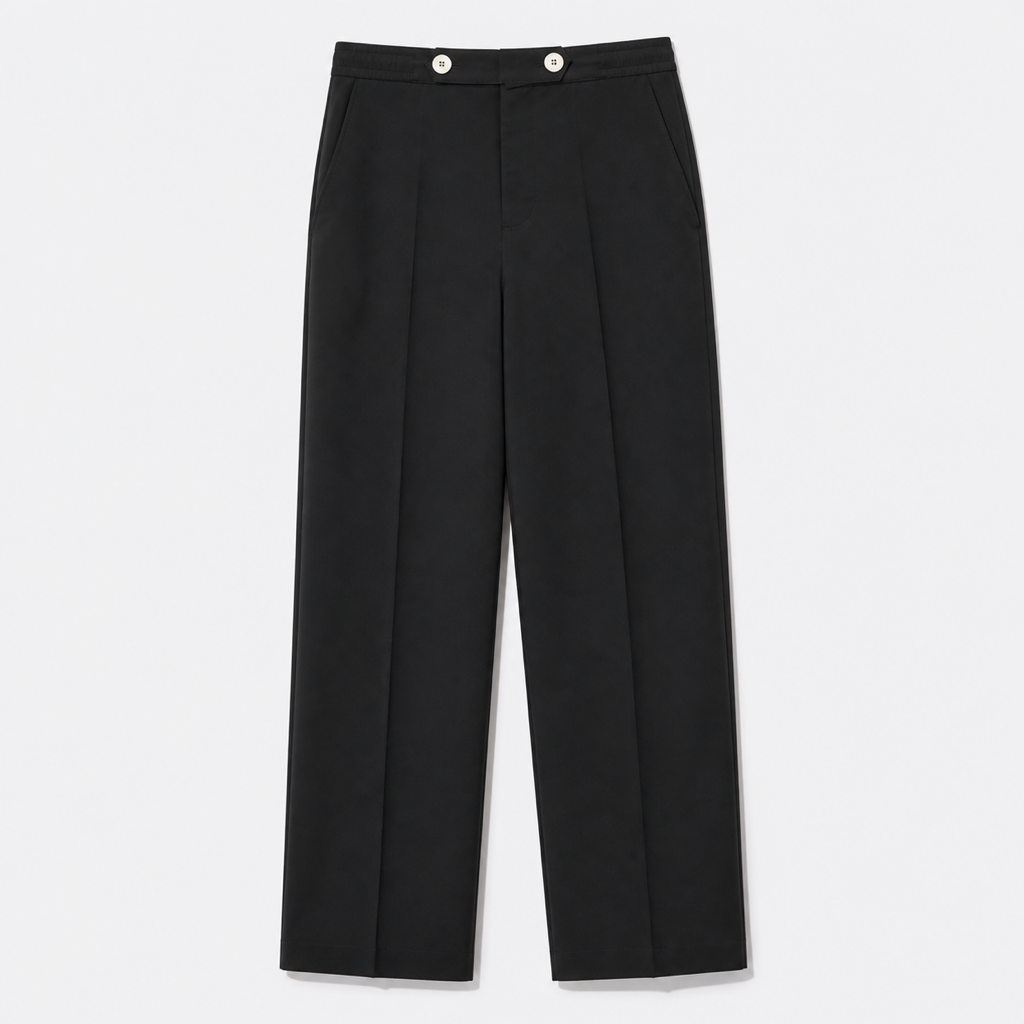 Malbon Golf Men's Solid Straight Leg Pants Black front product view