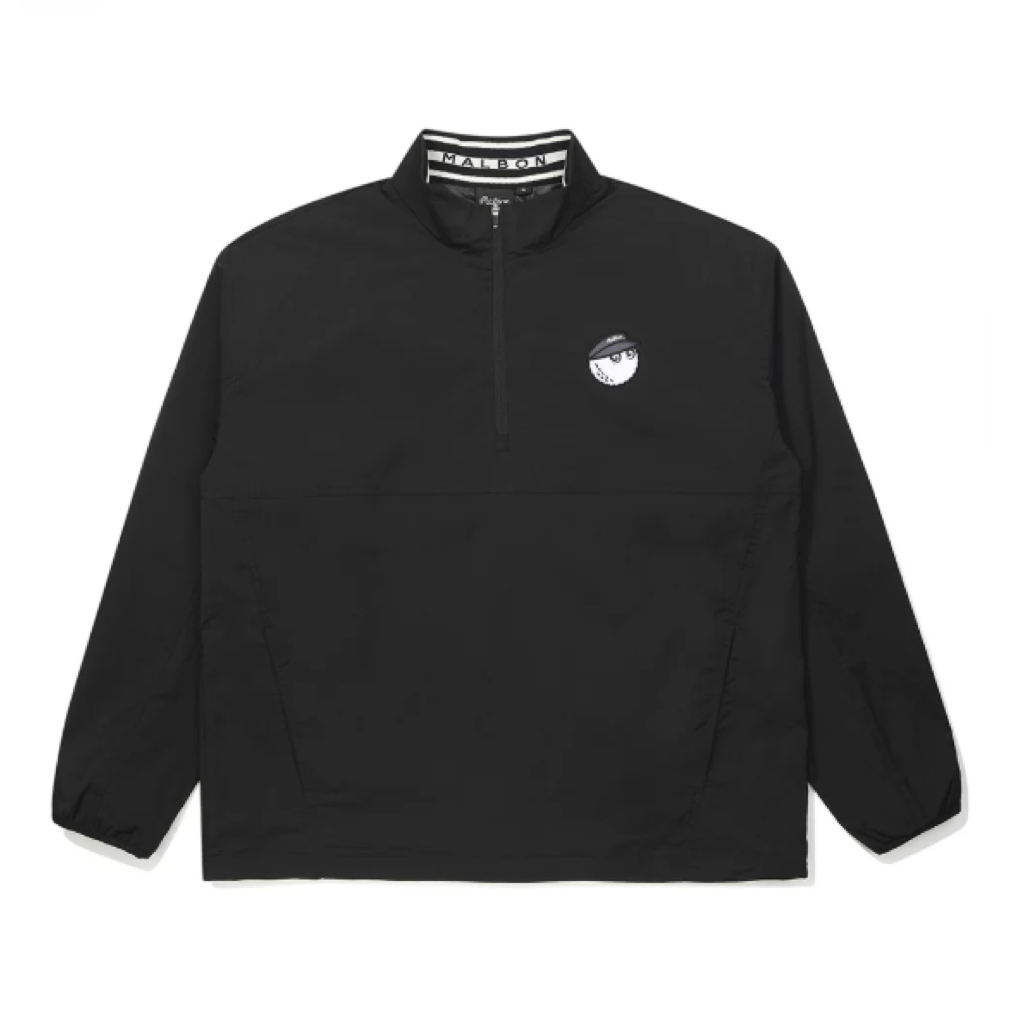 Malbon Lightweight Stretch Windproof Pullover Black product view