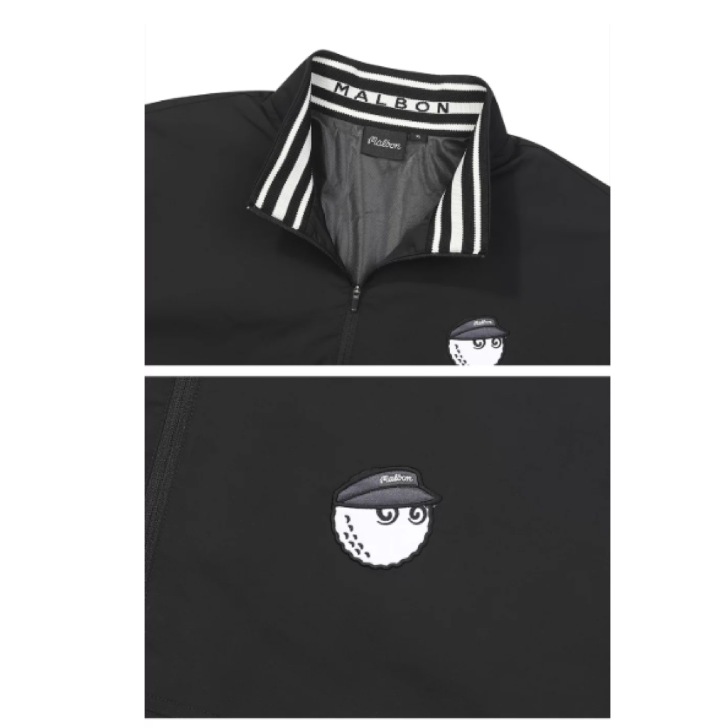 Malbon Lightweight Stretch Windproof Pullover Black product view