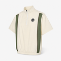 Malbon Links Oakwood Windshirt Beige front view golf jacket