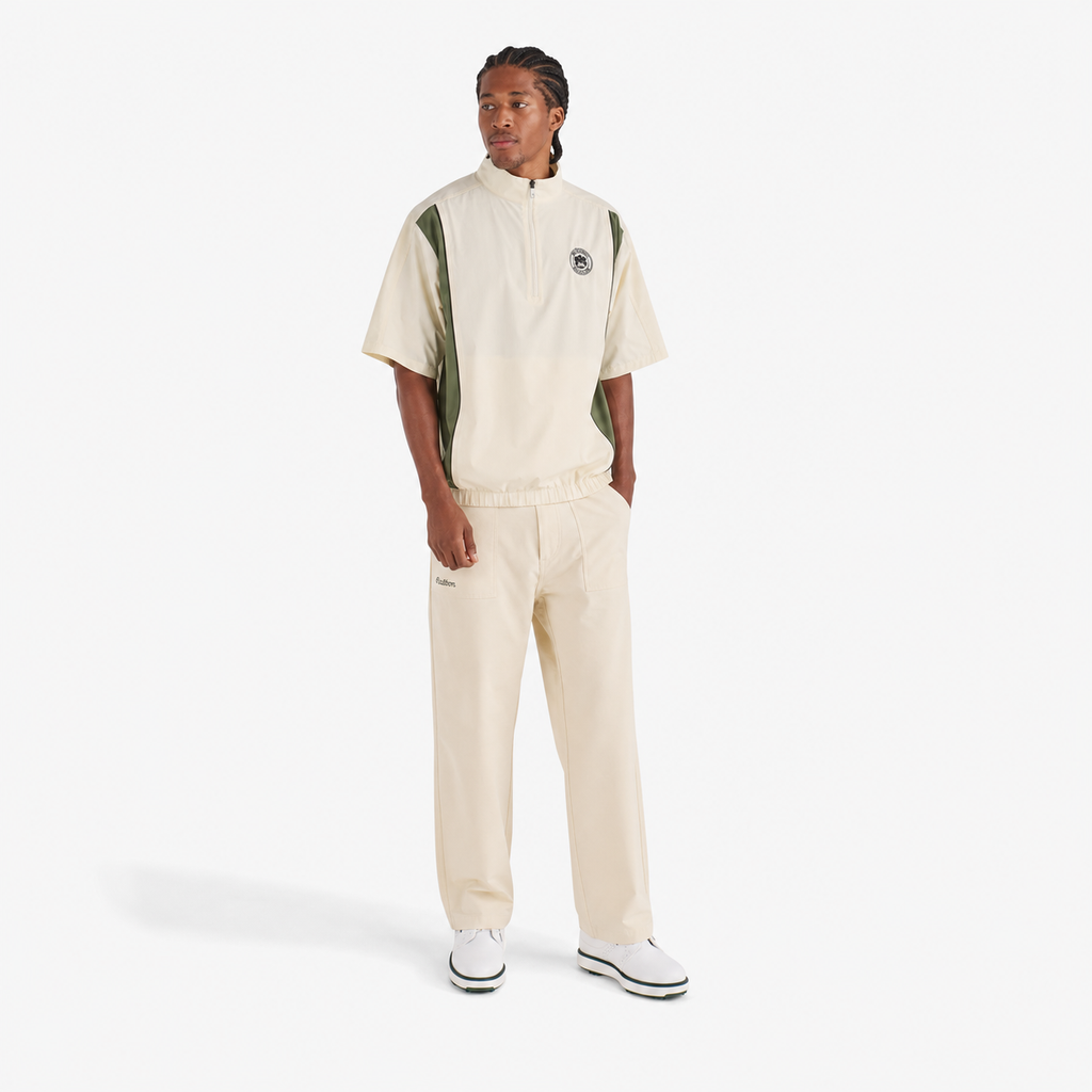 Malbon Links Oakwood Windshirt Beige angle view