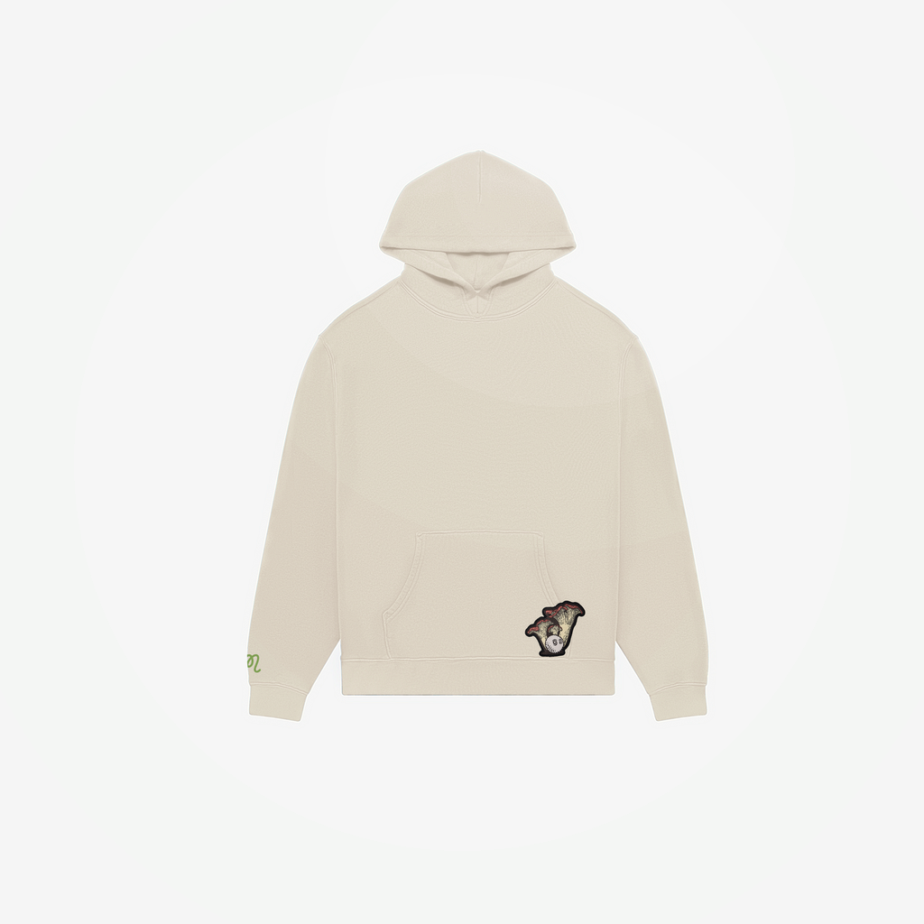 Malbon Malbon Fesque Foraging Hoodie cream model image 3