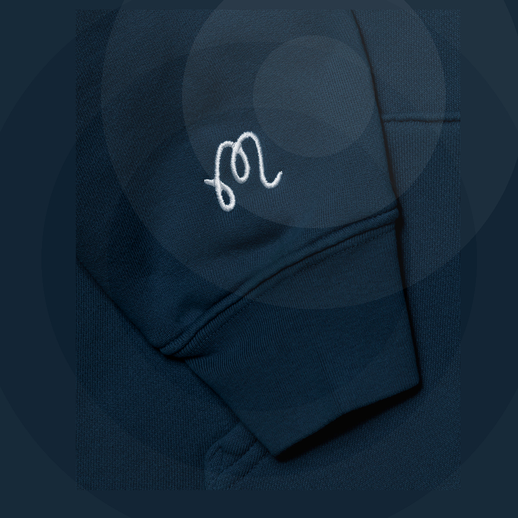 Malbon Malbon Fesque Hoodie navy model image 13