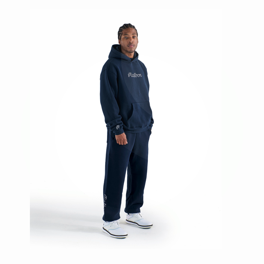 Malbon Malbon Fesque Hoodie navy model image 16