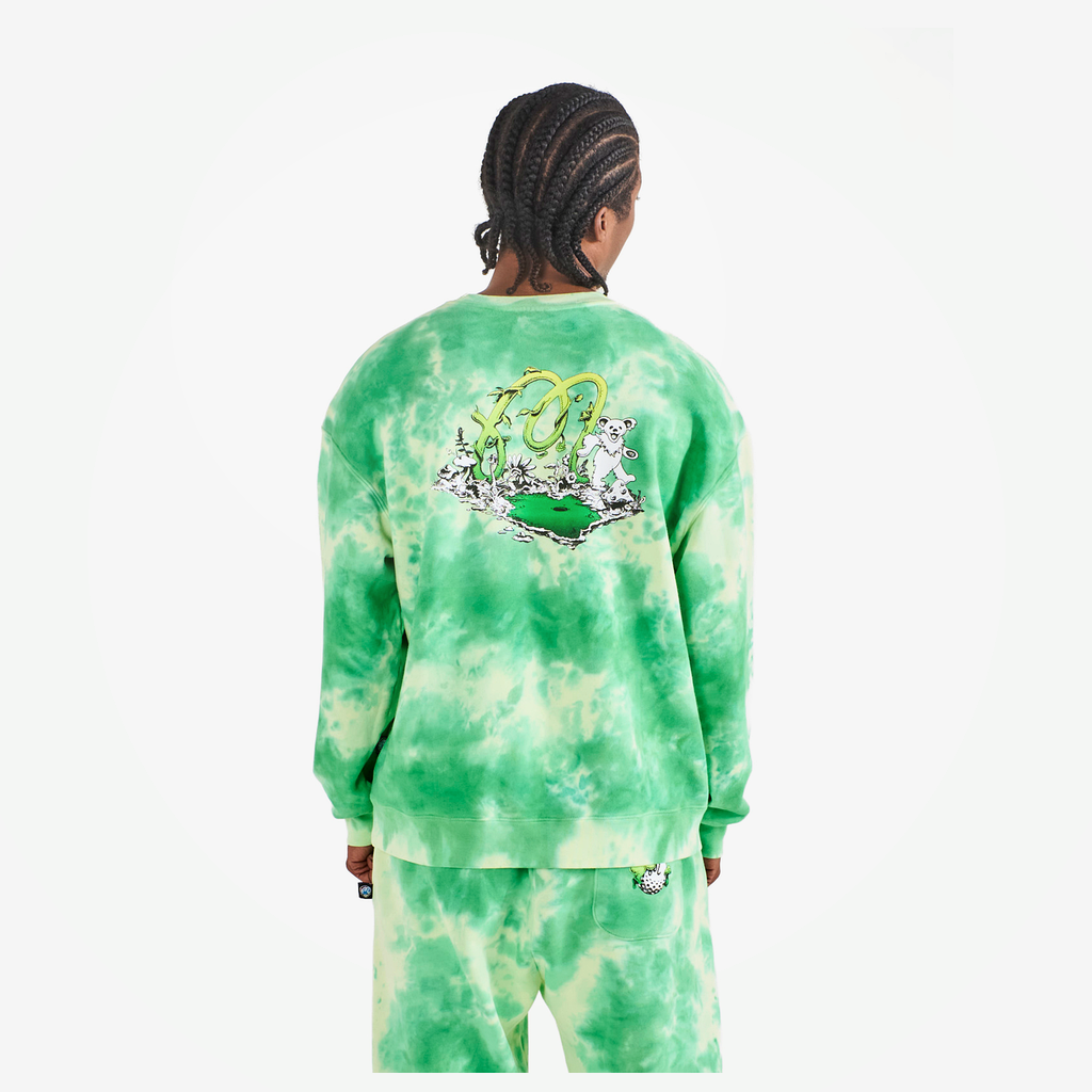 Malbon Malbon Grateful Dead Range Sweatshirt green model image 2