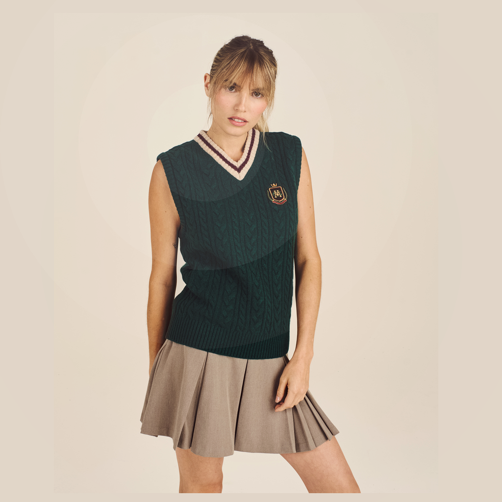 Malbon Malbon Preserve Sweater Vest green model image 6