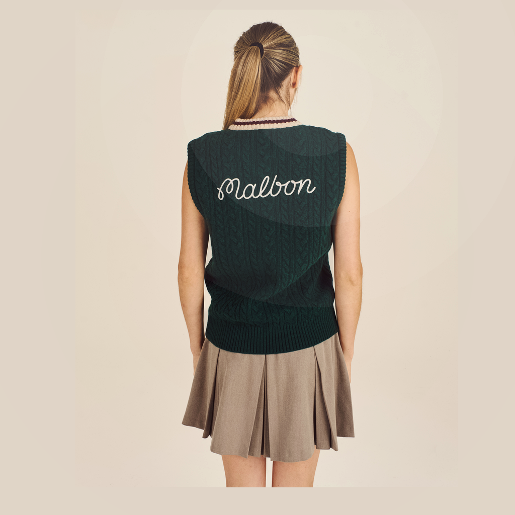 Malbon Malbon Preserve Sweater Vest green model image 7