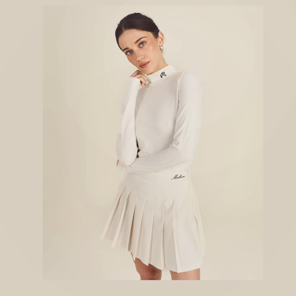 Malbon Malbon Rally Mockneck white model image 3