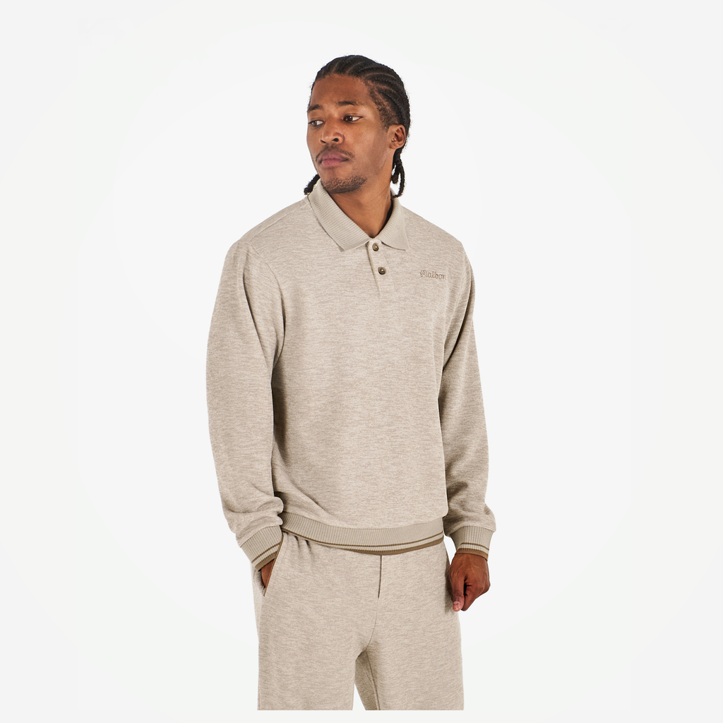 Malbon Malbon Studio Seoul Polo Sweatshirt beige model image 2