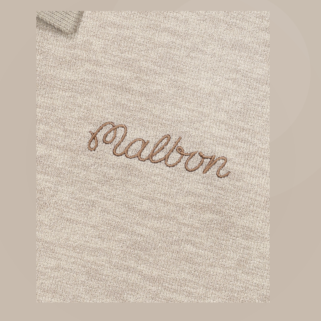 Malbon Malbon Studio Seoul Polo Sweatshirt beige model image 6
