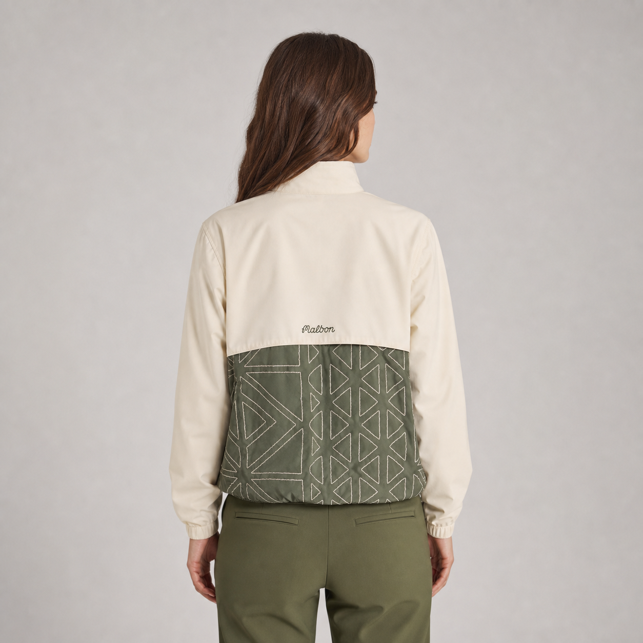 Malbon Rosa Pullover Olivine back view